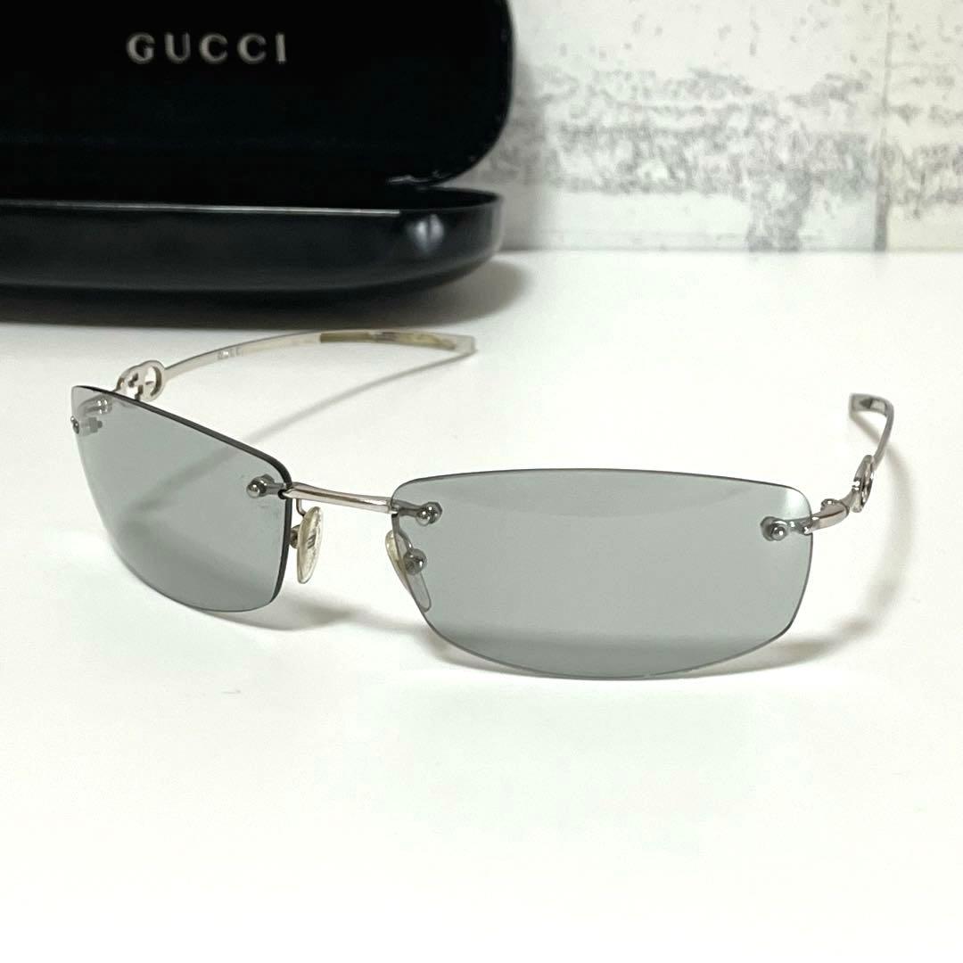 GUCCI】グッチ サングラス♡GG-1775/S（縁無しタイプ）ケース付 - メルカリ