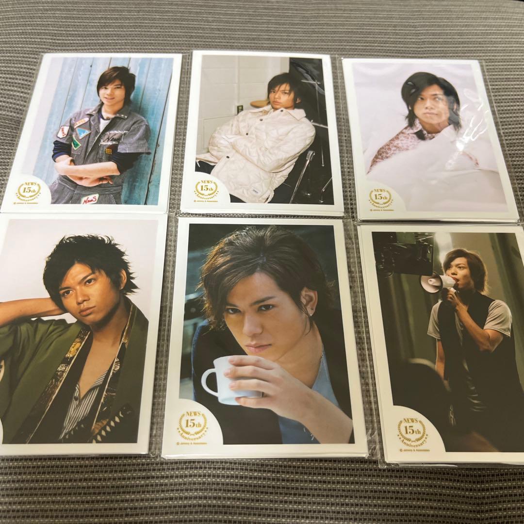 NEWS 加藤シゲアキ 公式写真 ミニサイズ 15周年 新品 未開封 6種類