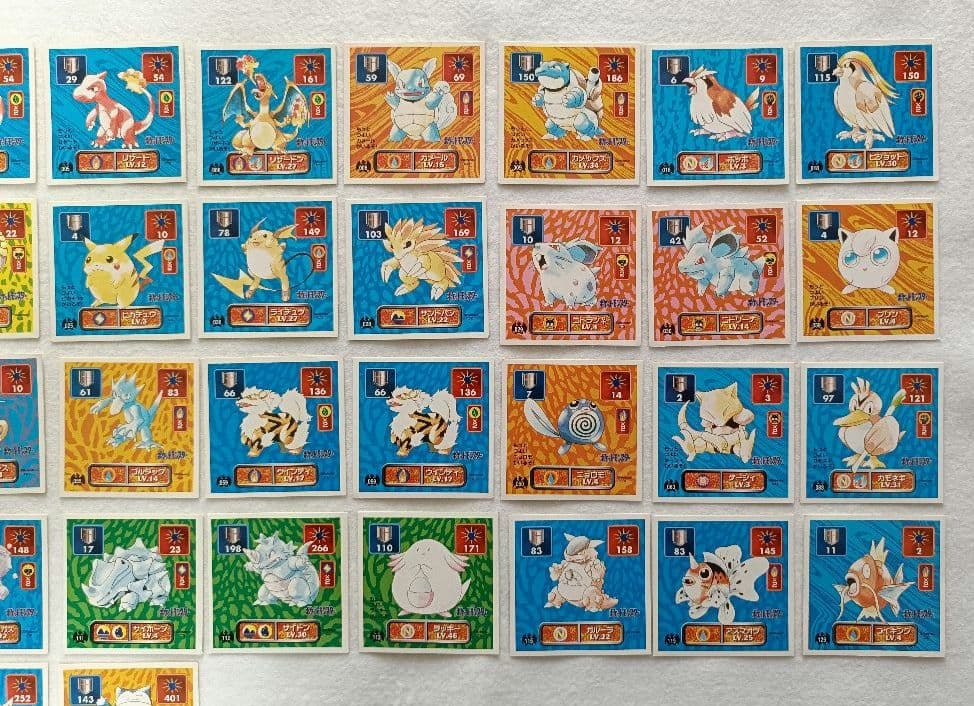 アマダ】 初代 ポケモン最強シール列伝 71枚セット ミュウ - メルカリ