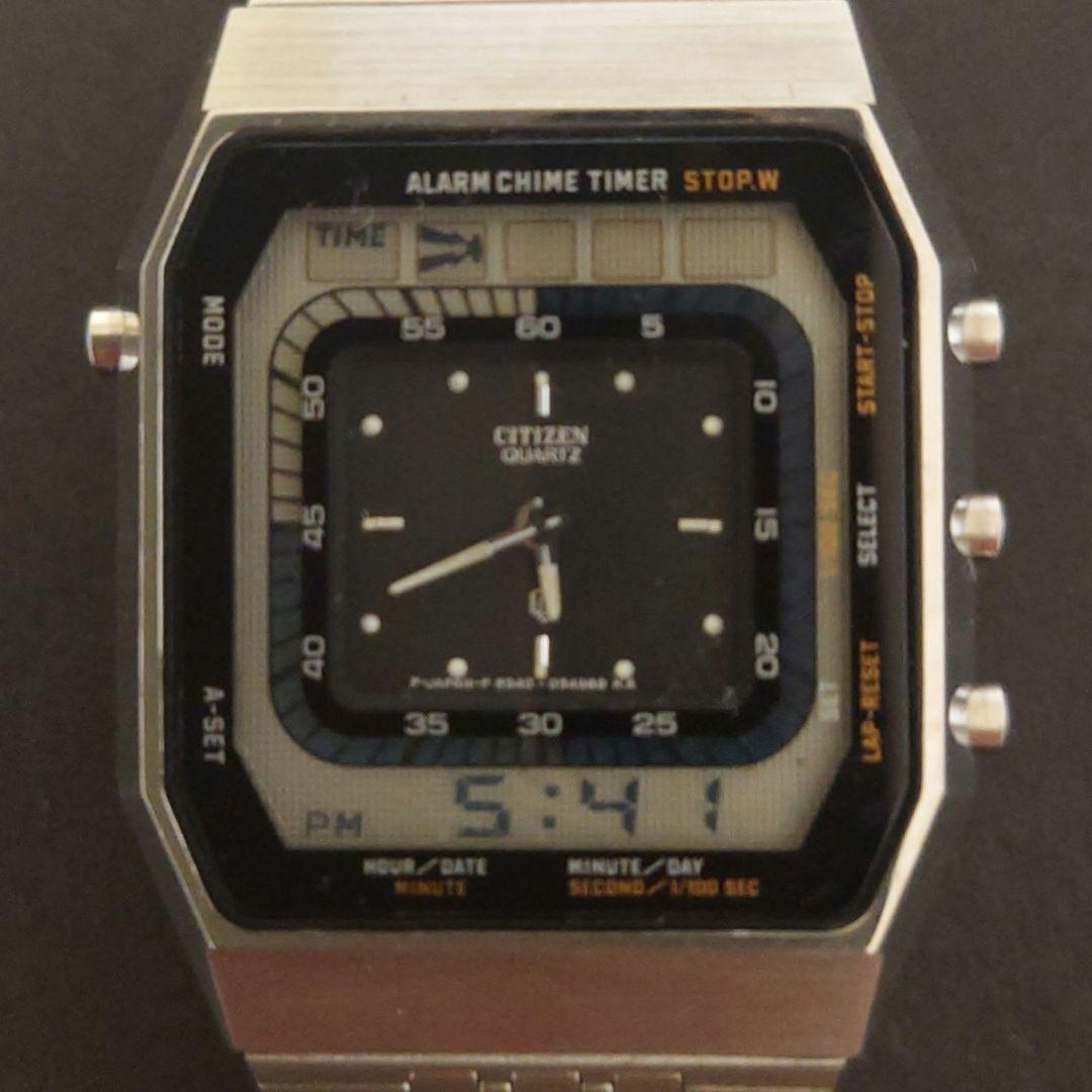 当時物 シチズン デジアナ ランサー クォーツ CITIZEN 純正ベルト