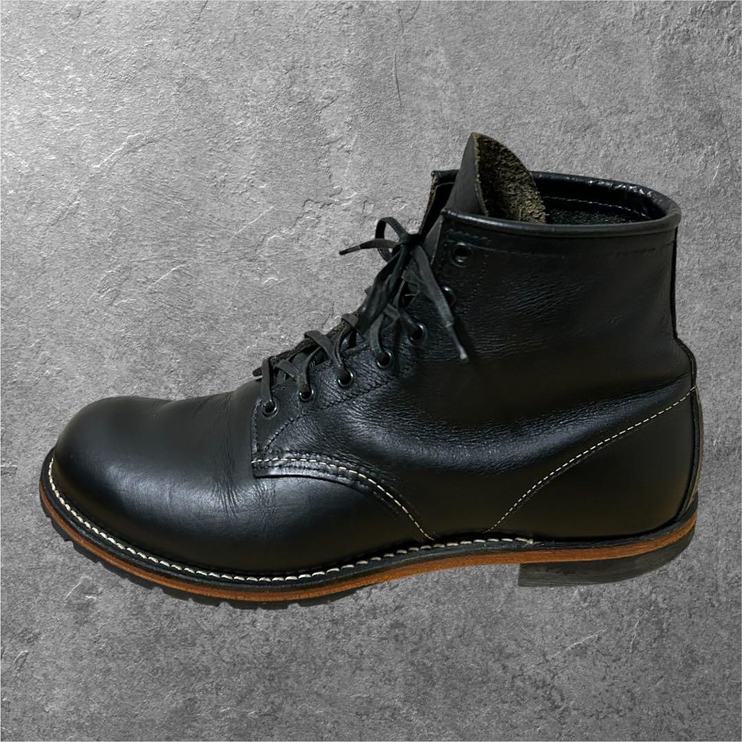 27.5cm RED WING 9014 BECKMAN ワークブーツ 本革 黒