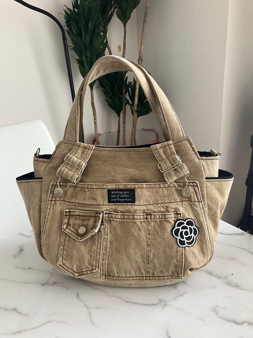 895 tatdwtg様専用大きめデニムリメイクバック ハンドメイド2点