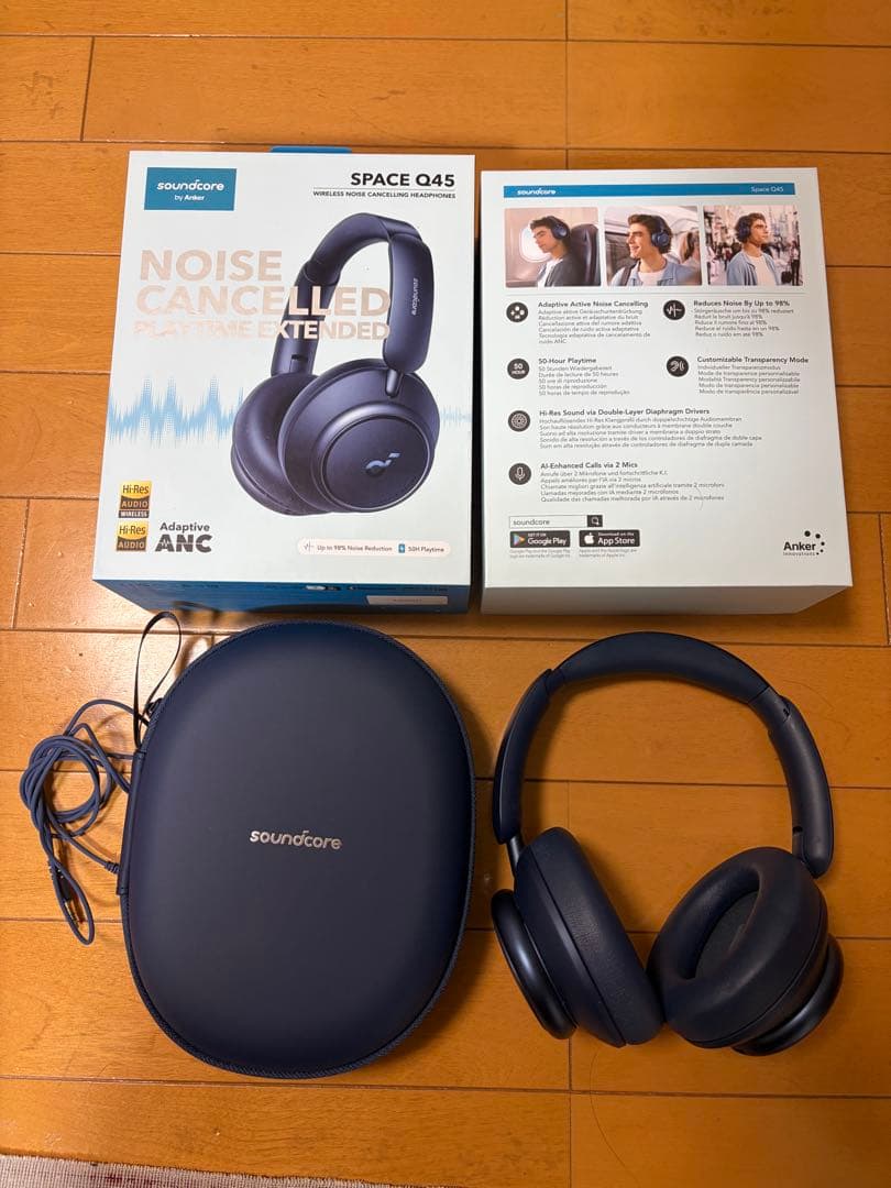 soundcore Q45 Anker ネイビー Amazon.co.jp: Anker Soundcore Space Q45（Bluetooth 5.3 ワイヤレス