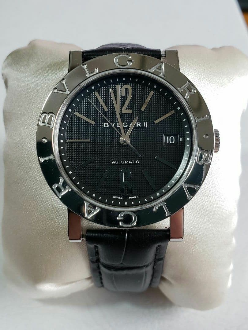 BVLGARI 自動巻き時計 ブラック ブルガリ ブルガリブルガリ 自動巻き 腕時計 ブランド メンズ BVLGARI