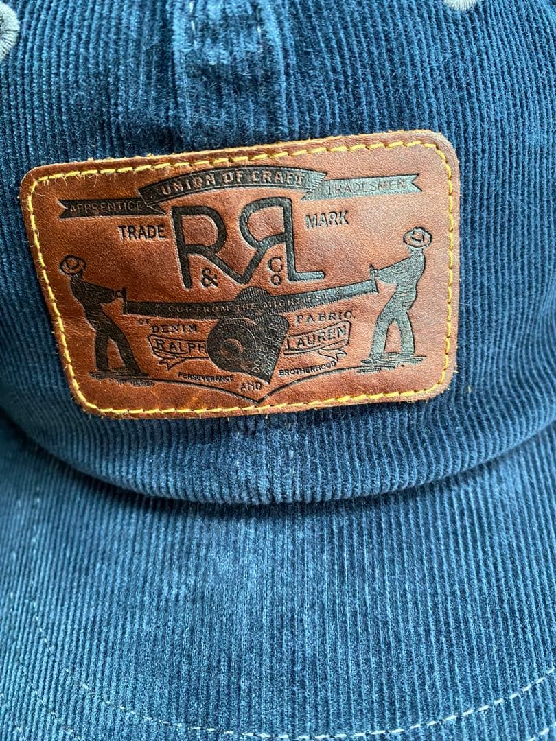 新品タグ付き RRL corduroy cap ダブルアールエル ネイビー - メルカリ