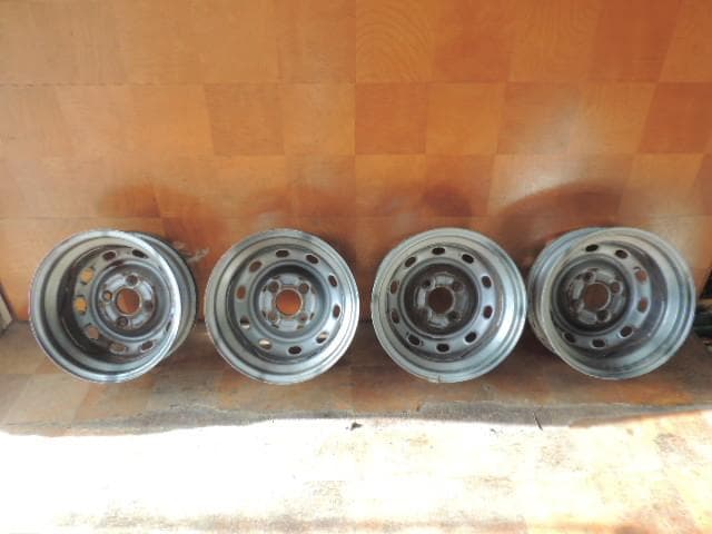 T407　12×4.00B　スチールホイール　4枚　PCD100　4穴　自家塗装