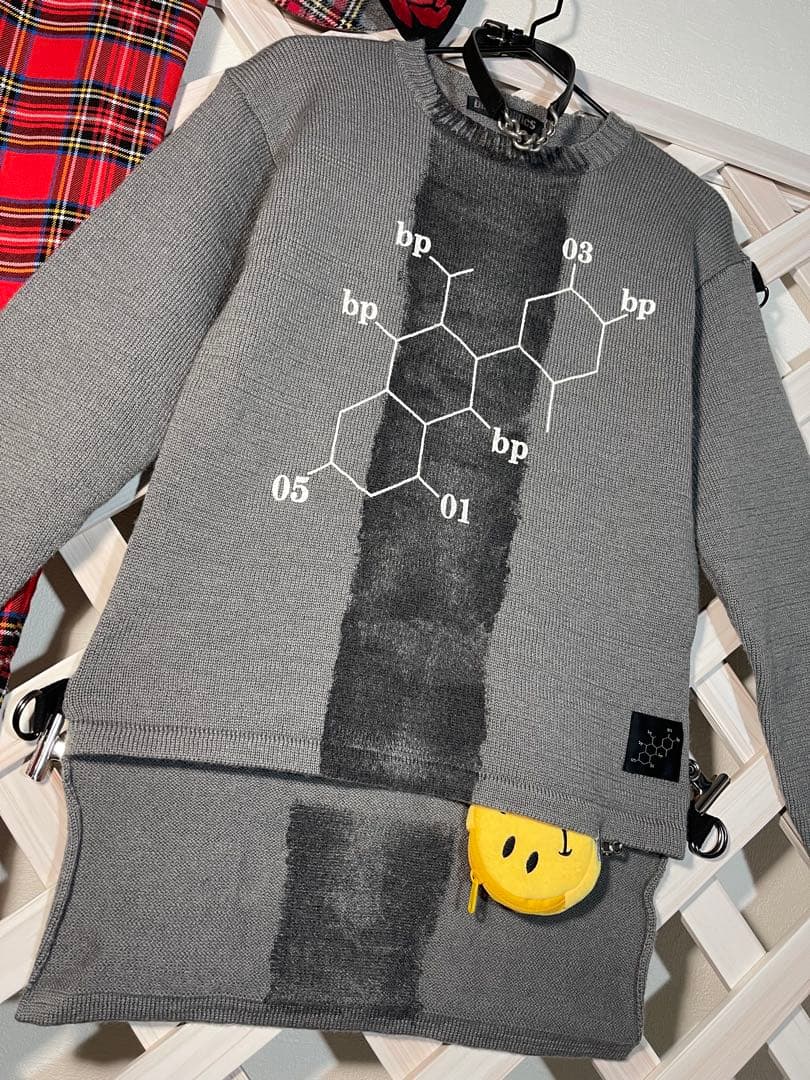 ⭐︎ bio-politics ⭐︎ ニット　美品　90's NOGLE - ◾️over polo knit オーバーポロニット ¥5,500yen(tax in