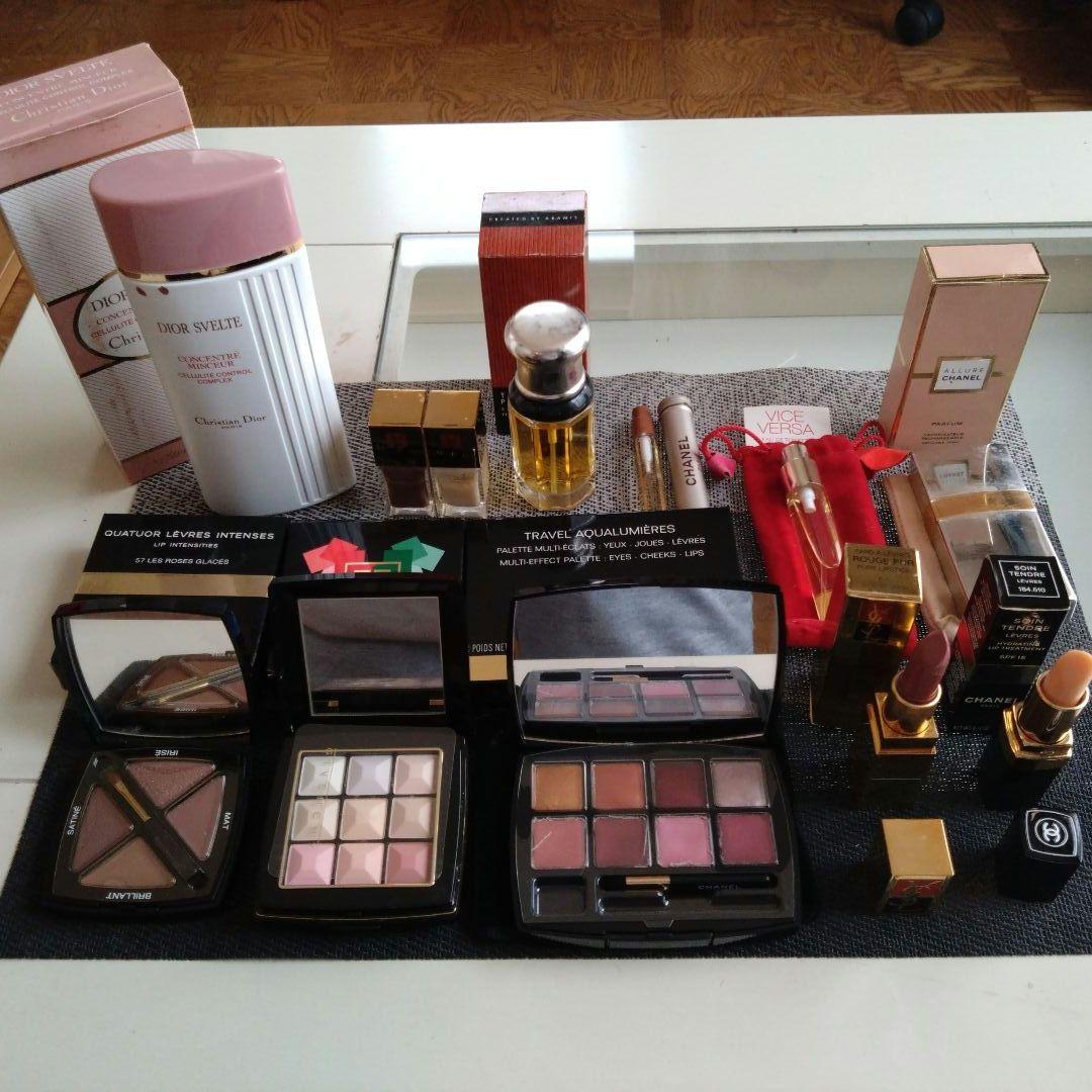 シャネル、イブサンローラン、ジバンシー等のコンパクト、香水、口紅などのセット売り イヴ・サンローラン23年バレンタインコフレ、人気香水「モン パリ