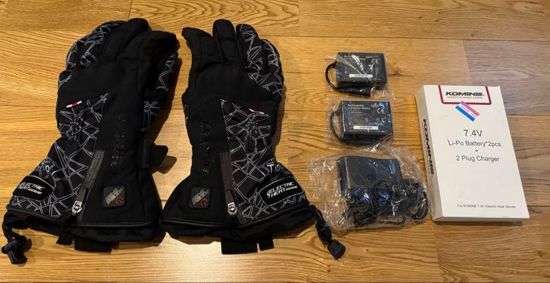 コミネ 電熱グローブ 充電バッテリー付　L 新品未使用(動作確認のみ) 投稿詳細｜MOTOCLE