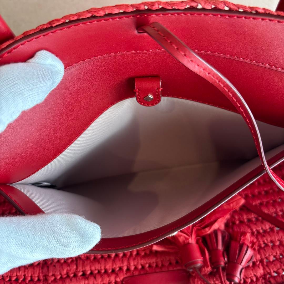 未使用に近い・参考価格6.4万】ケイトスペード カバナ ラージ ストロー