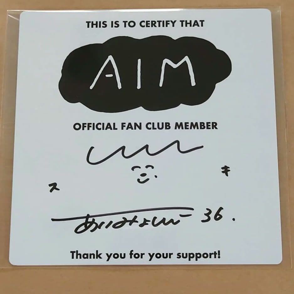 あいみょん 直筆サイン入りミニ色紙 AIM限定デザインTシャツ - メルカリ