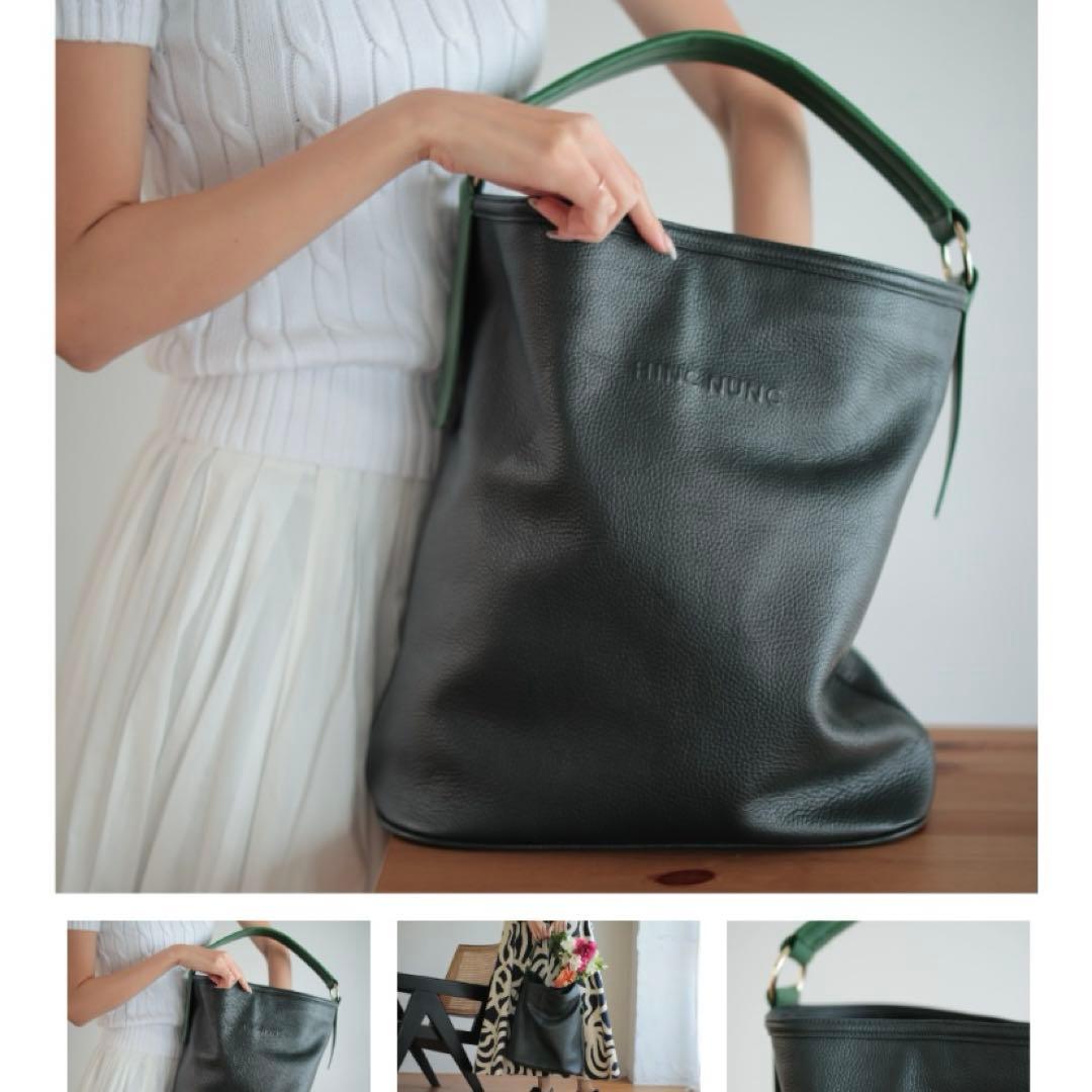 Hinc Nunc ヒンクヌンク レザートートバッグ ワンハンドルショルダー