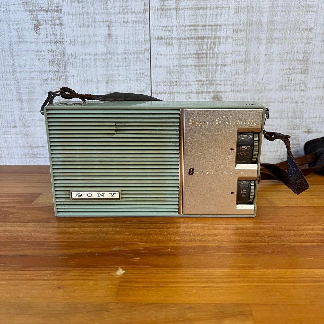 アンティーク】SONY ソニー トランジスタラジオ TR-84 当時物 古道具