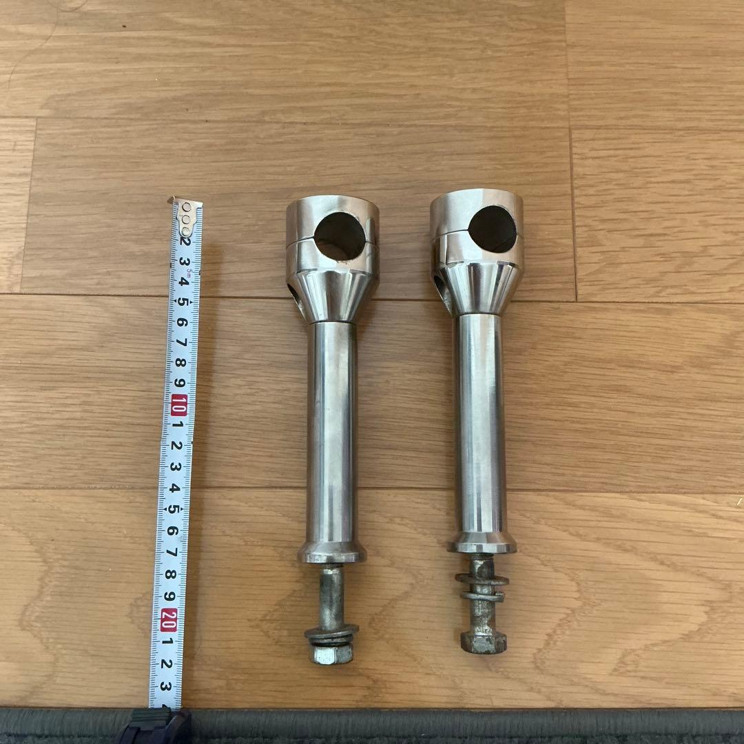 ハーレー　インチ　ライザー　ハンドルポスト　オールドクローム　ヴィンテージ Amazon | ハンドルポスト ライザー 6インチUP （150mmアップ