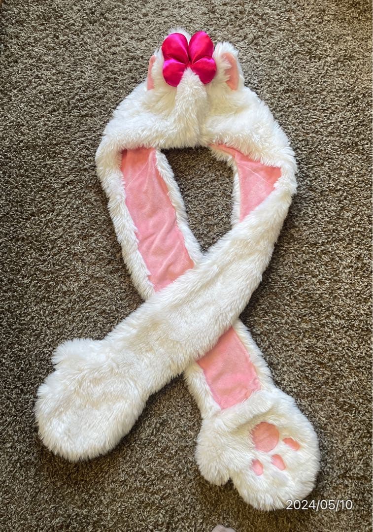 ディズニーマフラーキャップ マリーちゃん - メルカリ