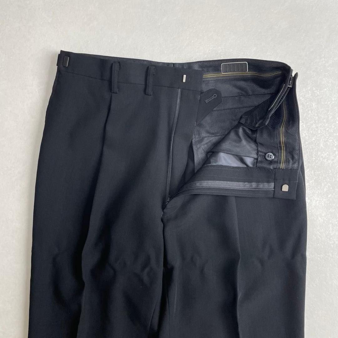 美品 90s セットアップ ブラック ダブルスーツ アジャスター付き BE7