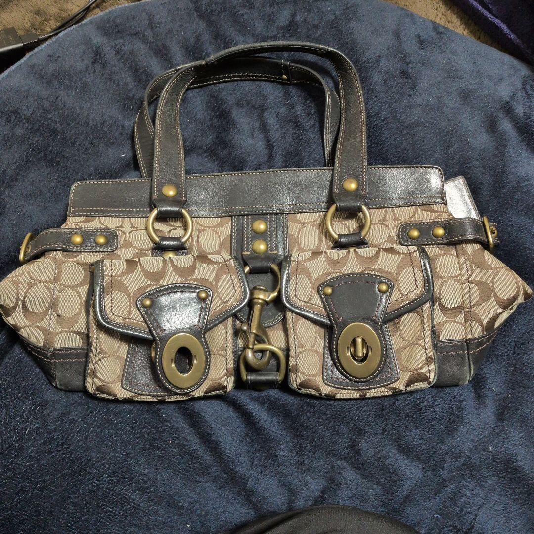 レア】COACH コーチ レガシー シグネチャー サッチェル 11143