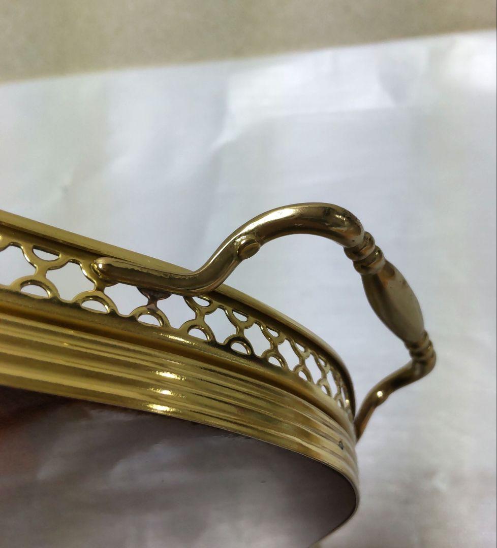 新品未使用】【大幅値下げ】アンティーク イタリア製 象嵌細工 トレー