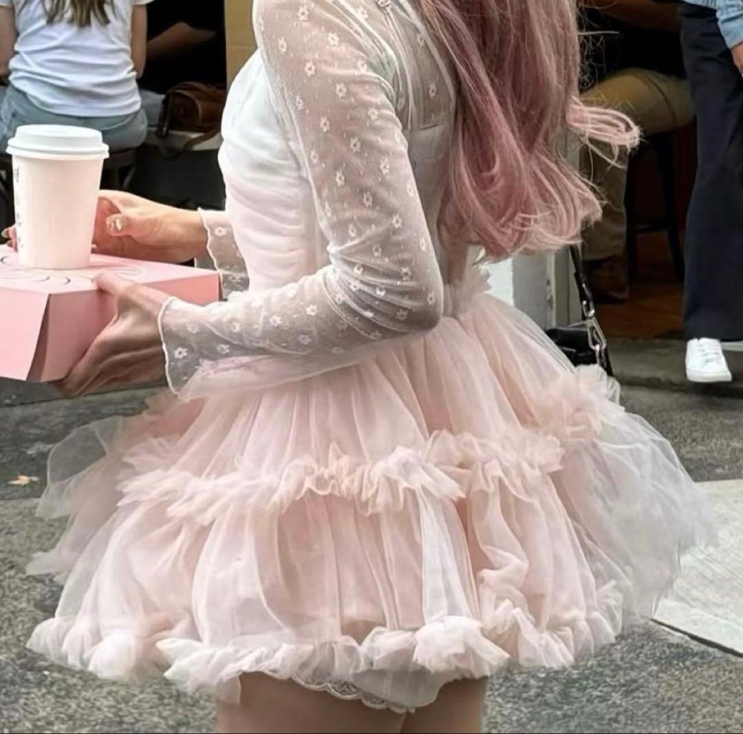 ワンピース \"Ballerina\" fairy tulle peplum tops