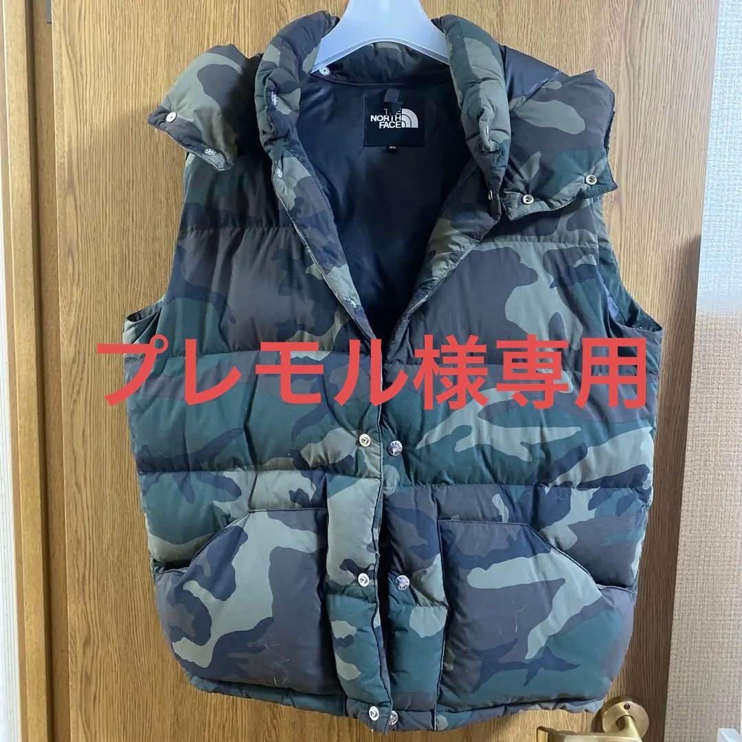THE NORTH FACE カモフラージュ ダウンベスト XL