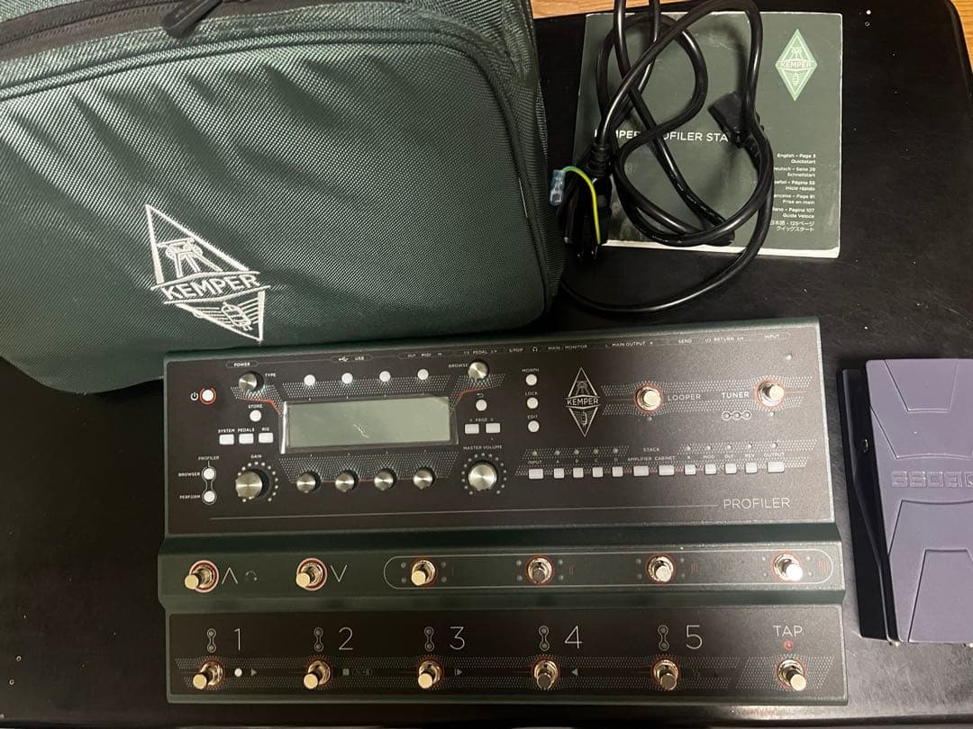Kemper PROFILER STAGE 中古美品　BOSS EV-30付き Used Kemper Profiler Stage Floorboard Amp Profiler