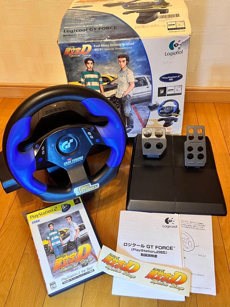 イニシャルD ソフト付 PS2 Logicool ハンコンセット - メルカリ