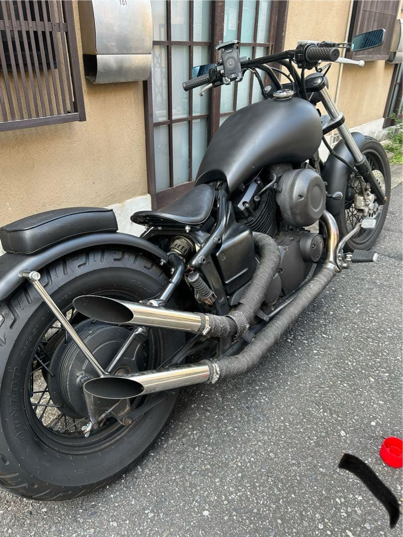 ドラッグスター400 スラッシュ カット アップ マフラー カチアゲ