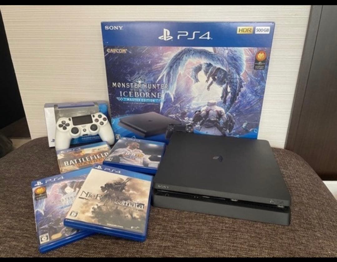 PS4 500GB モンスターハンター：アイスボーン セット（＋ソフト3本