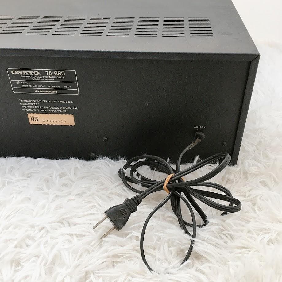 ONKYO TA-680 オンキョー ステレオカセットデッキ 当時物 - メルカリ