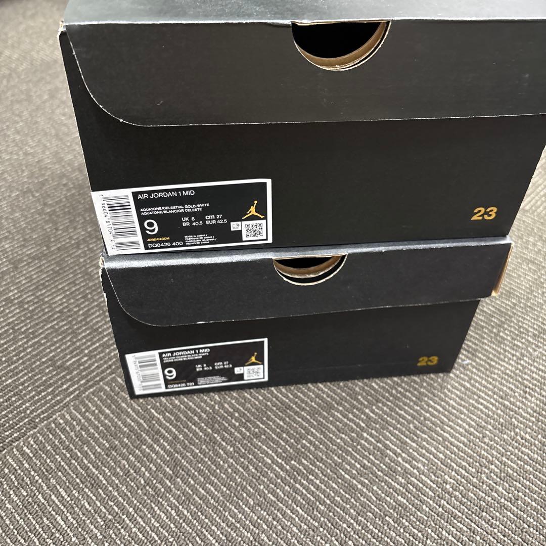 エアジョーダン2足。サイズUS9 27.0cm