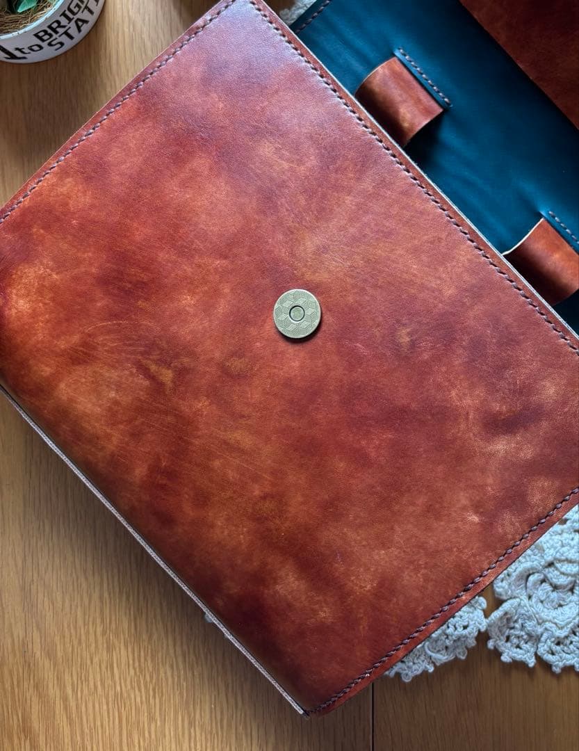 ご確認用 ハラコ カウ柄 システム手帳 A5 牛革 本革 レザー