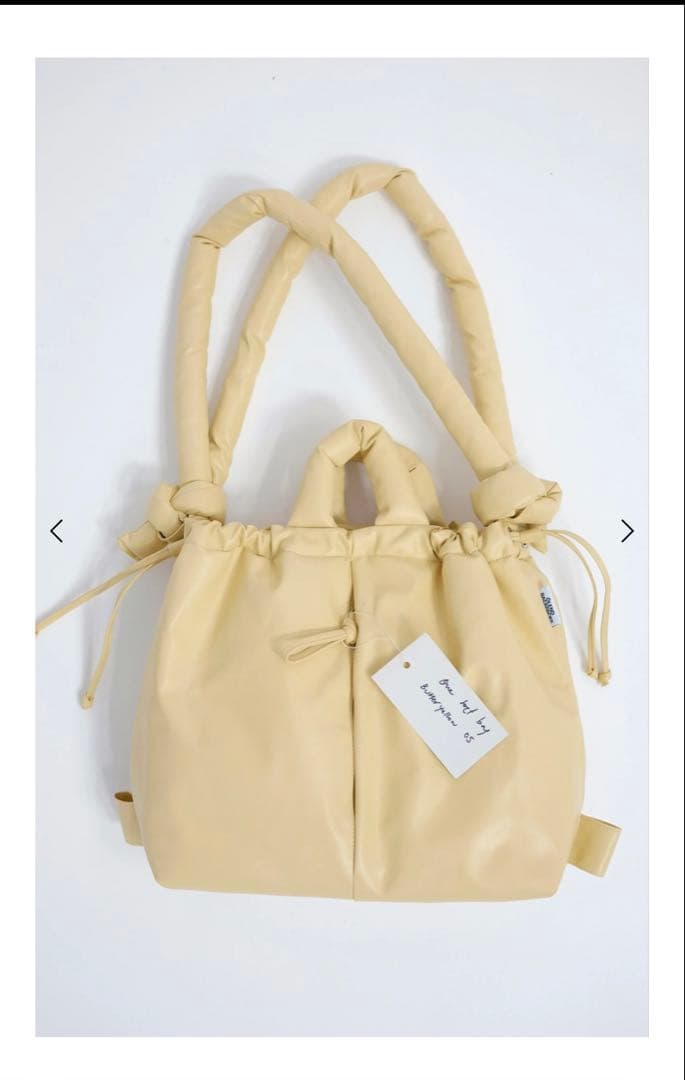 OLEND ONA ソフトバッグ ヴィーガンレザー バターイエロー - メルカリ