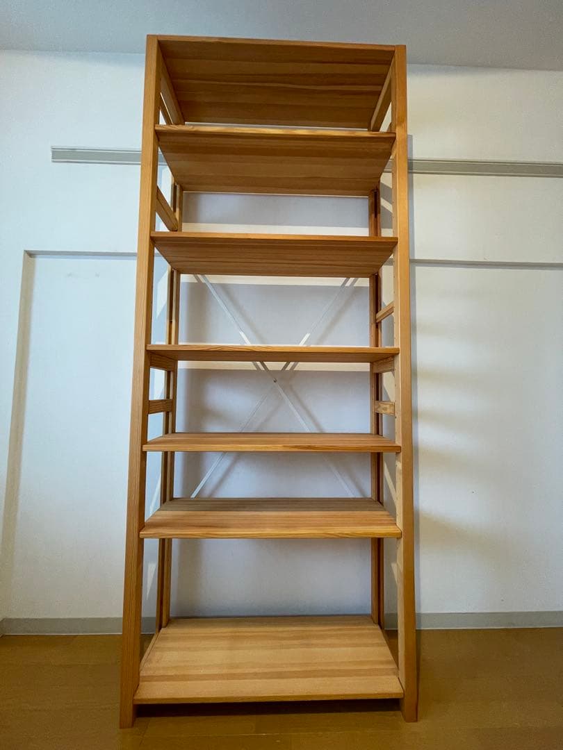 ikikukka 北欧パイン材 本棚 ユニットシェルフ