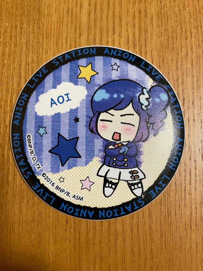 霧矢あおい】アイカツ アニON マグネット付きバッジ - メルカリ