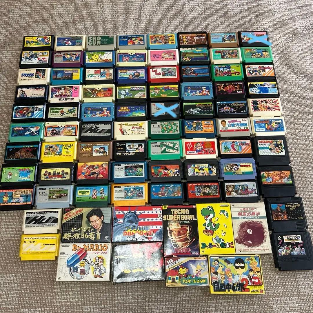 ファミコンソフト コレクション 懐かしのソフトおまとめセット - メルカリ