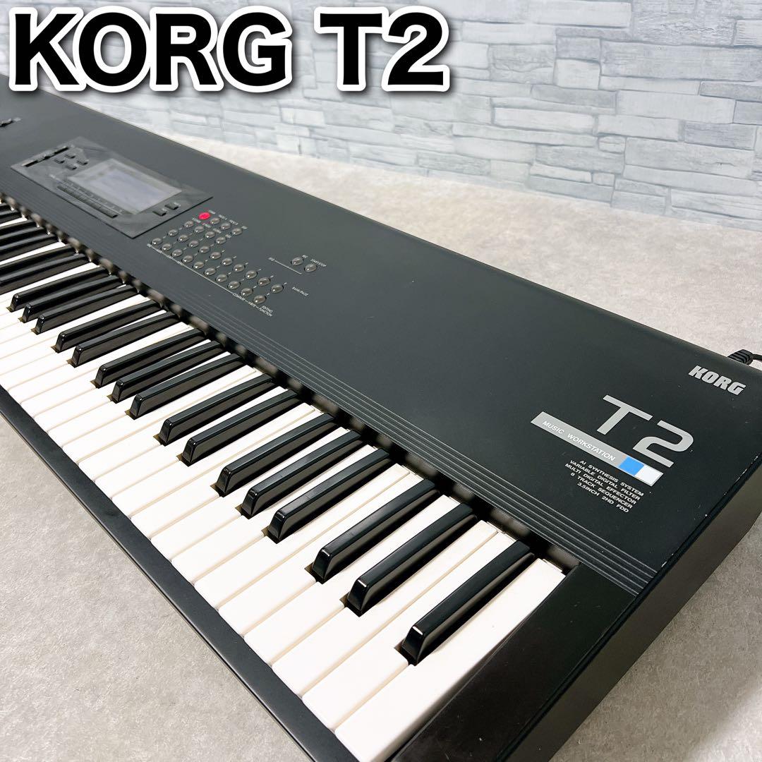 動作品 KORG T2 コルグ シンセサイザー ワークステーション 76鍵盤