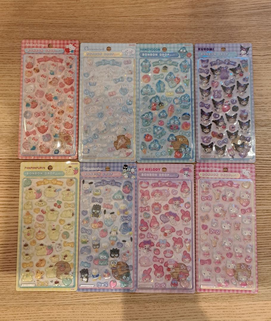 ボンボンドロップシール 正規品 サンリオ第2弾 8枚 コンプリート