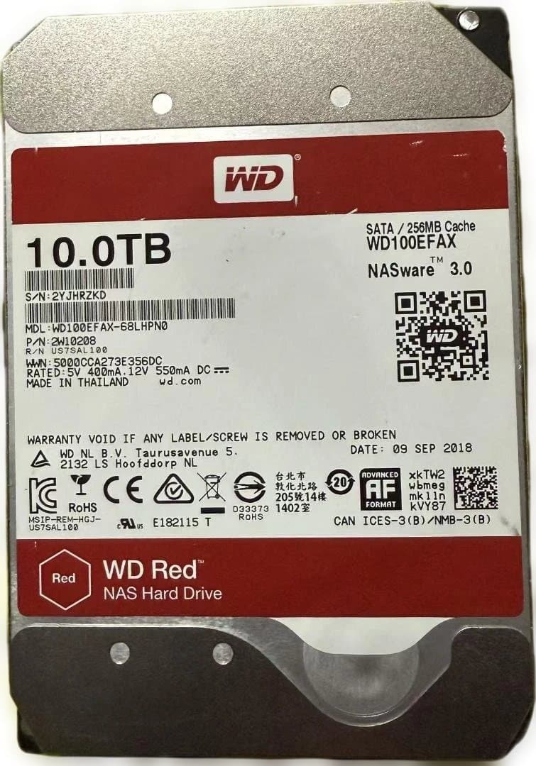 外付けハードディスク・ドライブ WD Red 10TB NAS Hard Drive 011505 2 TB WD Red Pro NAS Hard Drive | WD