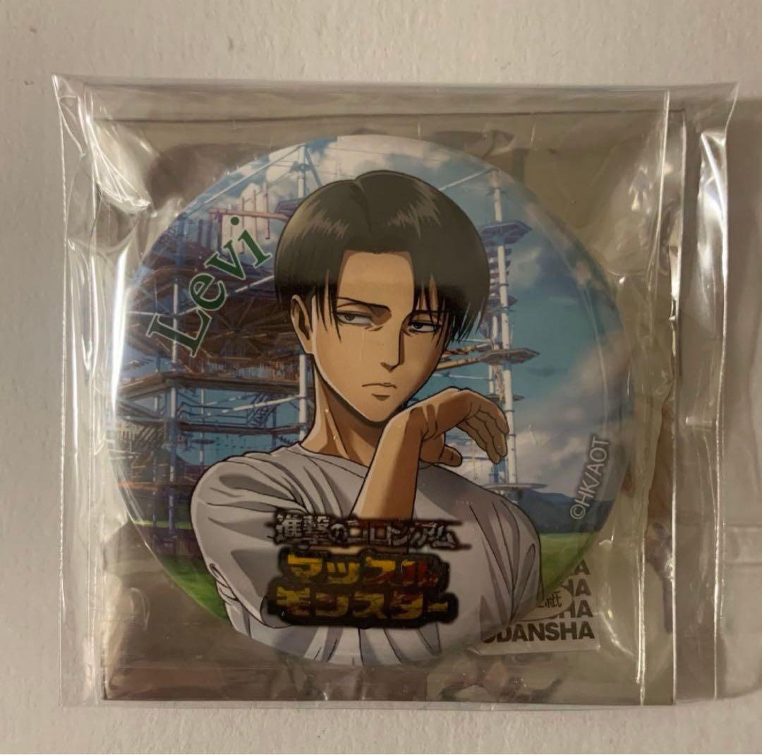 進撃の巨人 リヴァイ マッスルモンスター 缶バッジ - メルカリ