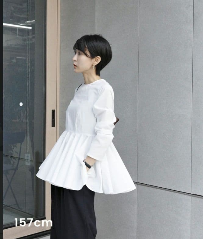 トップス mare Basic Peplum Blouse Water-Repellent】Basic Peplum Blouse – maré（マレ）オンラインストア