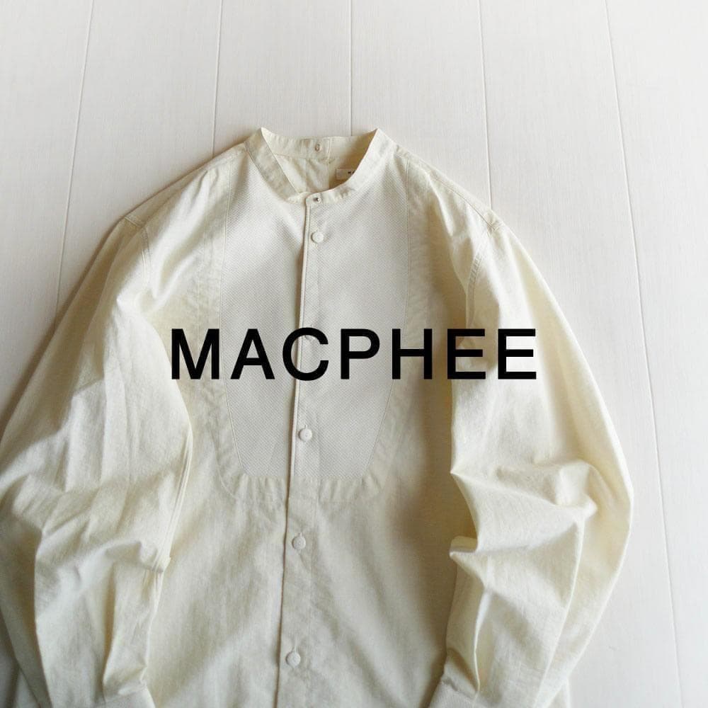 美品 トゥモローランド マカフィー 2,3万 バンドカラー上品ブラウス