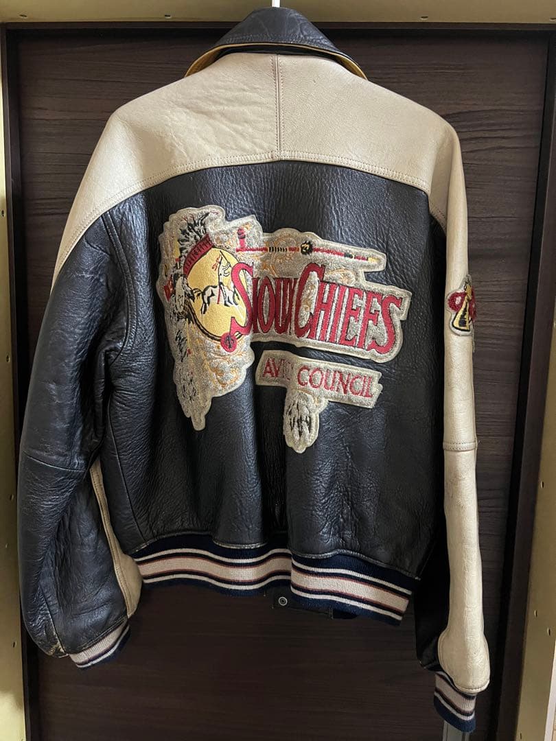 AVIREXアビレックスSioux Chiefs レザー ジャケット - メルカリ