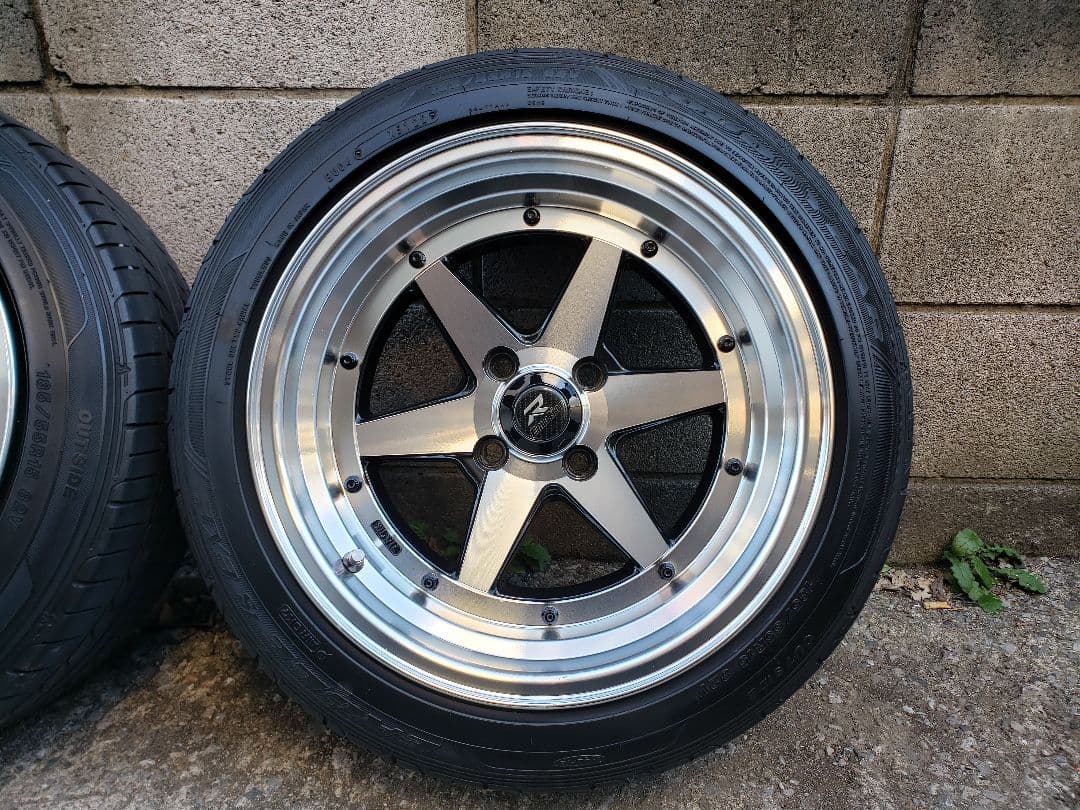 ロンシャン風15インチ pcd100 8j オフセットプラス20 - メルカリ