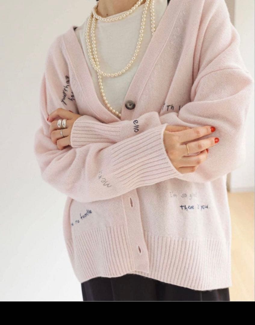 embroidery カーディガン スローブイエナ - メルカリ