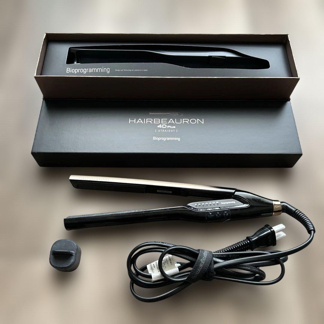 箱付HAIRBEAURON 4D Plus ストレートヘアアイロン　動作確認済 ヘアビューロン 4D Plus [ストレート] | Bioprogramming Club