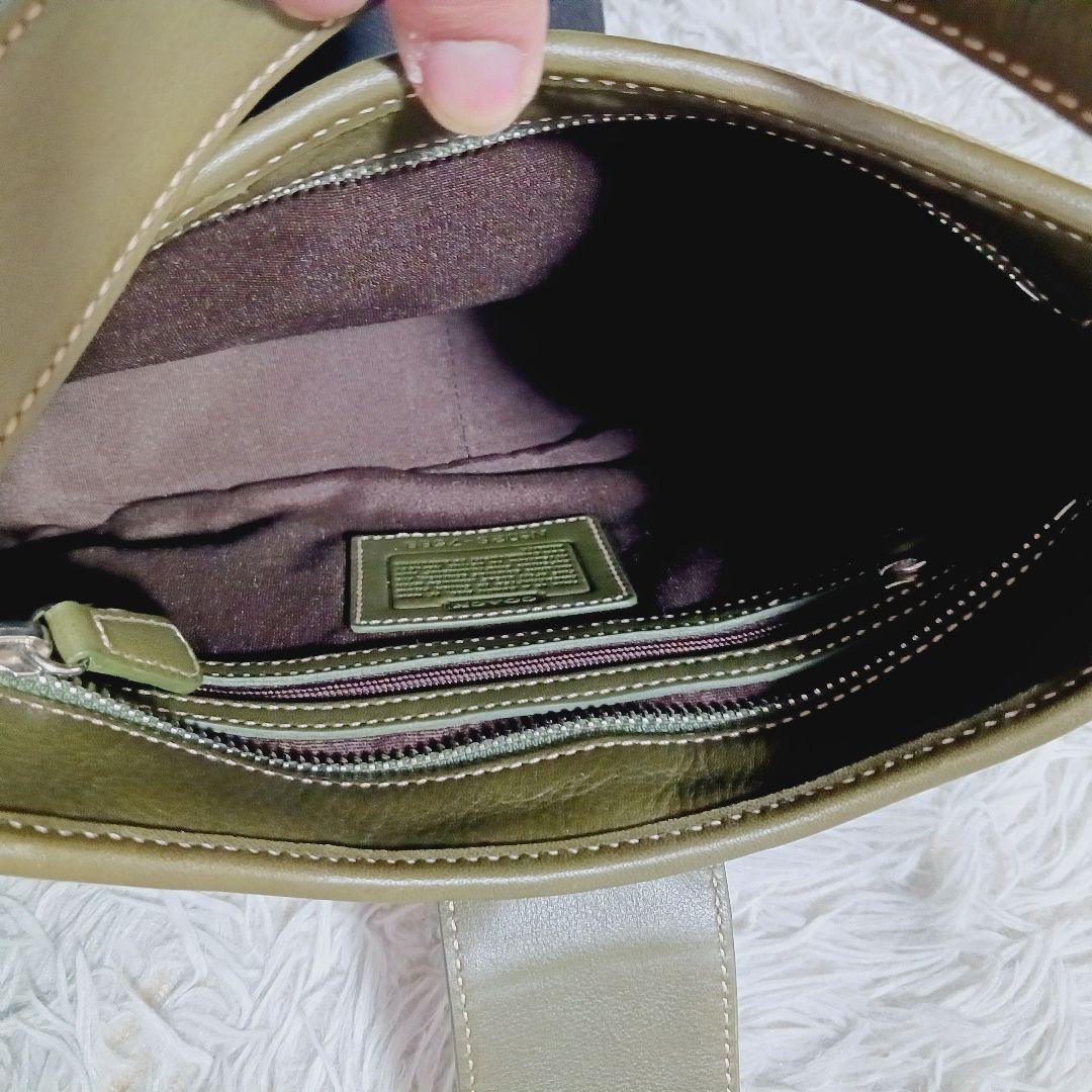 美品✨コーチ ソーホー ショルダーバッグ スエード レザー オリーブ