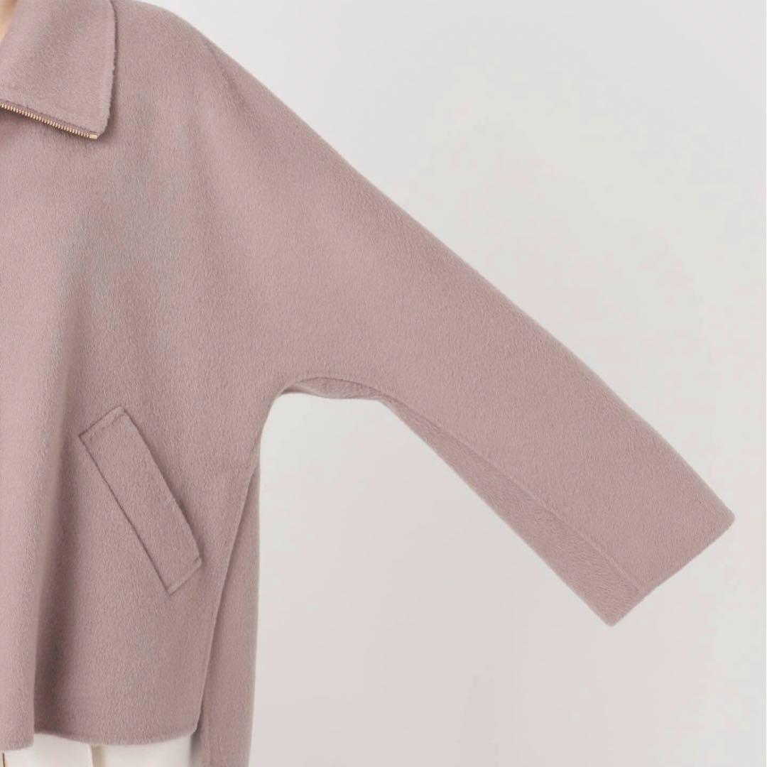 NOBLE ノーブル 2025今季新作 キャメルミックスリバージップコート 38