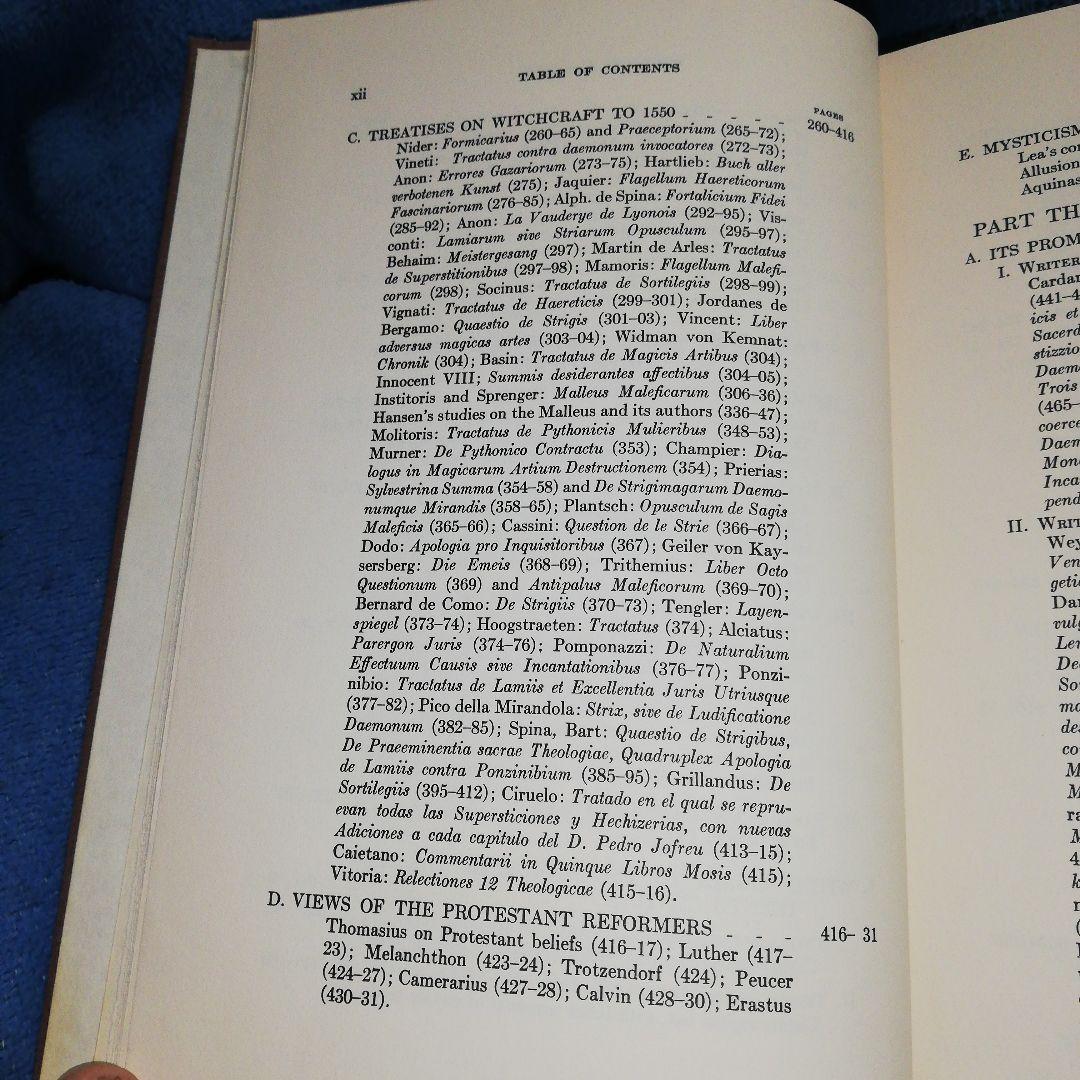 洋書 Materials Toward History Witchcraft -Lea