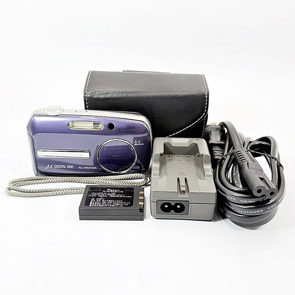 【美品】オリンパス μ DIGITAL 800 ダークブルー コンデジ カメラ 美品】オリンパス OLYMPUS μ DIGITAL 800 ダークブルー コンデジ