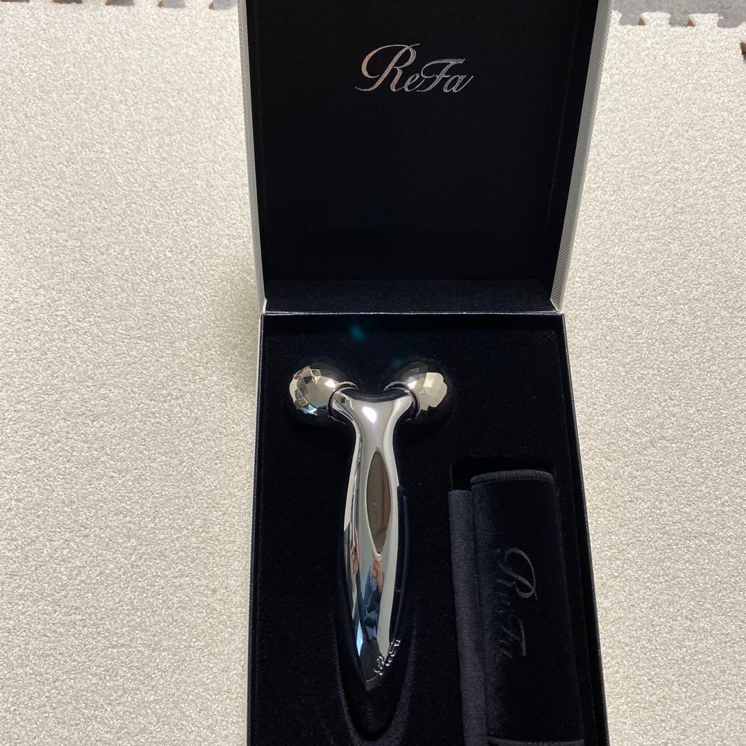 ボディ・フェイスケア ReFa RF-FS2120B SILVER RF-FS2120B 美顔ローラー CARAT FACE SALON MODEL（カラット フェイス